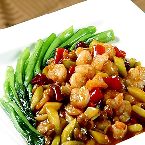 Shrimps w. veggies<br>虾杂碎