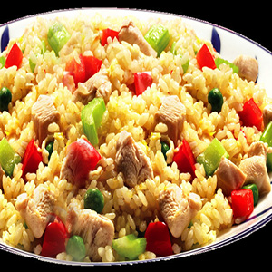 Fried Rice w. Chicken<br>鸡炒饭