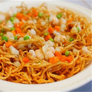 Pan-Fried Noodles w. Shrimps<br>虾两面黄