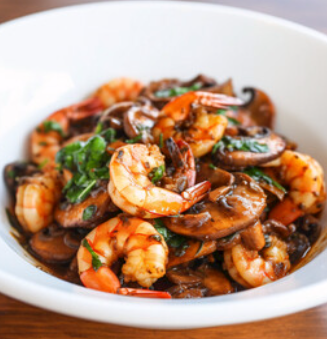 Shrimps w. Black Bean Sauce<br>豆豉虾